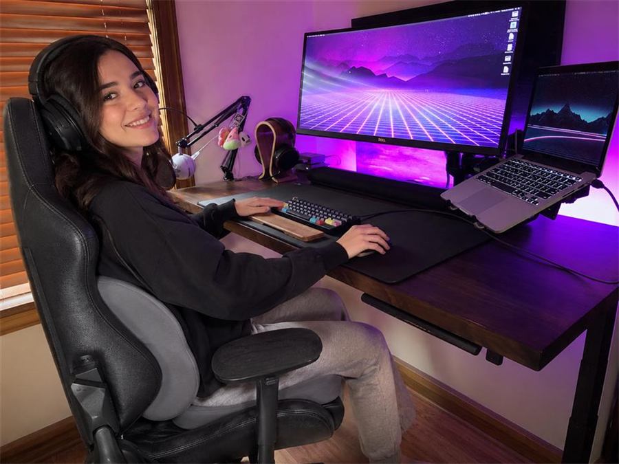 After style gaming desk setup